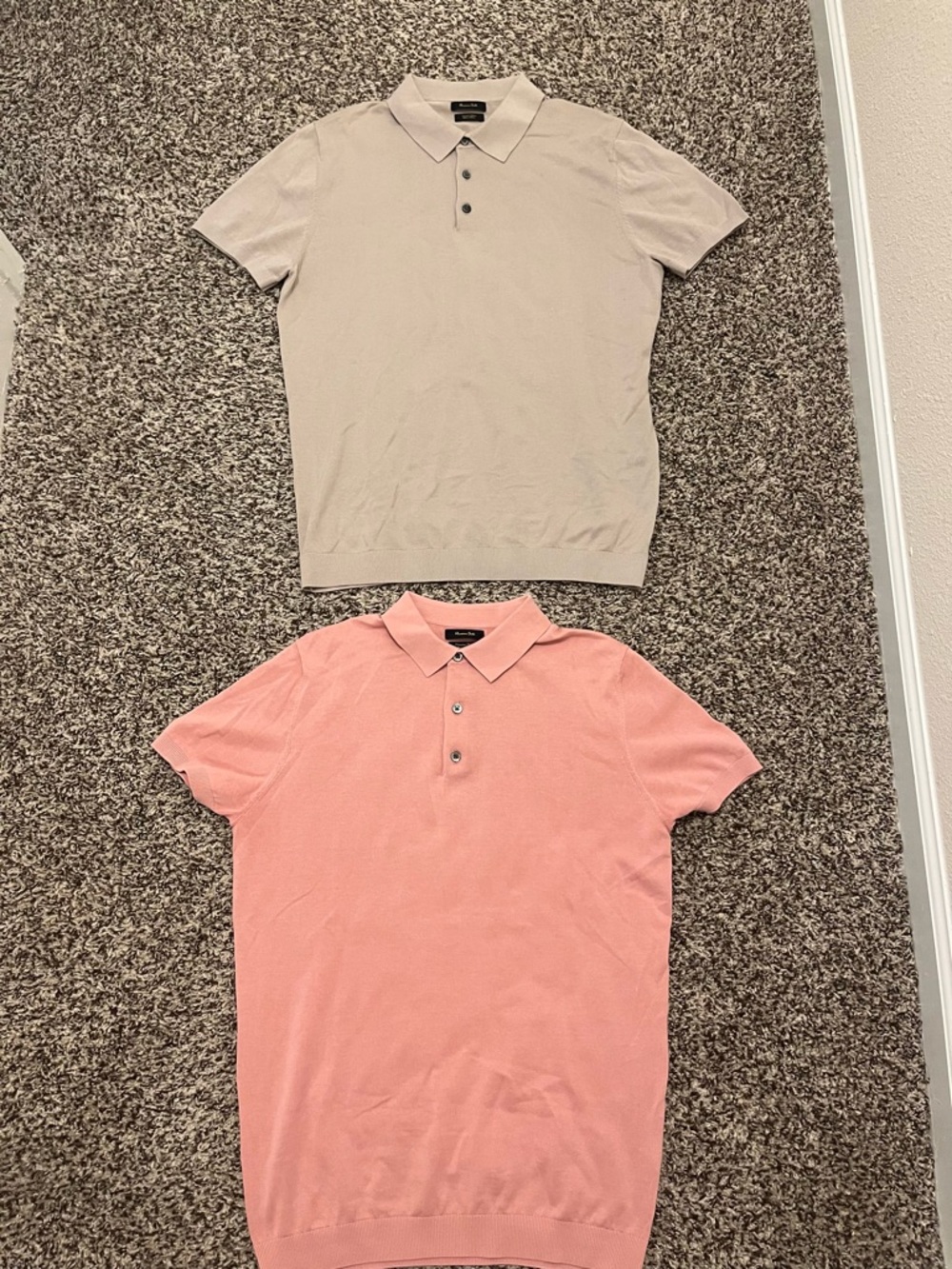 Massimo Dutti Short-Sleeve Polo Pair